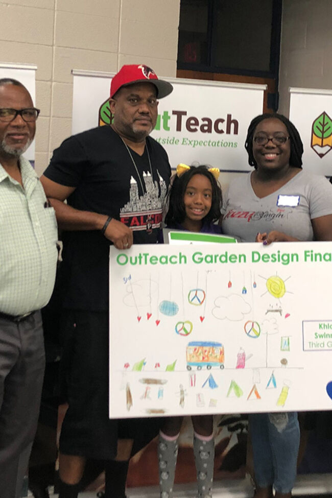 Out teach garden design finalist